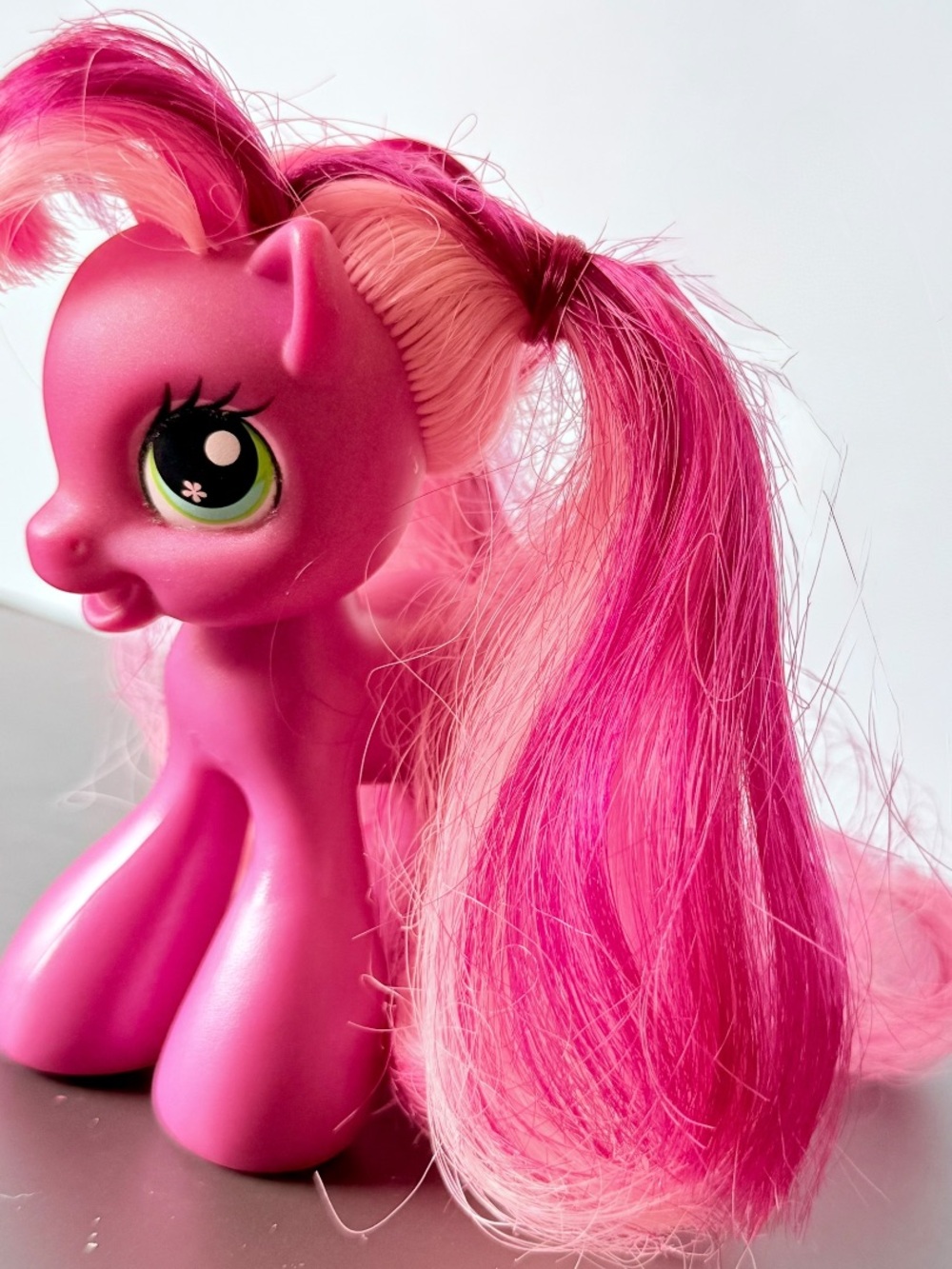 My Little Pony G3.5 Hasbro 2008 Cheerilee Pink Brushable Hair Figure 4"